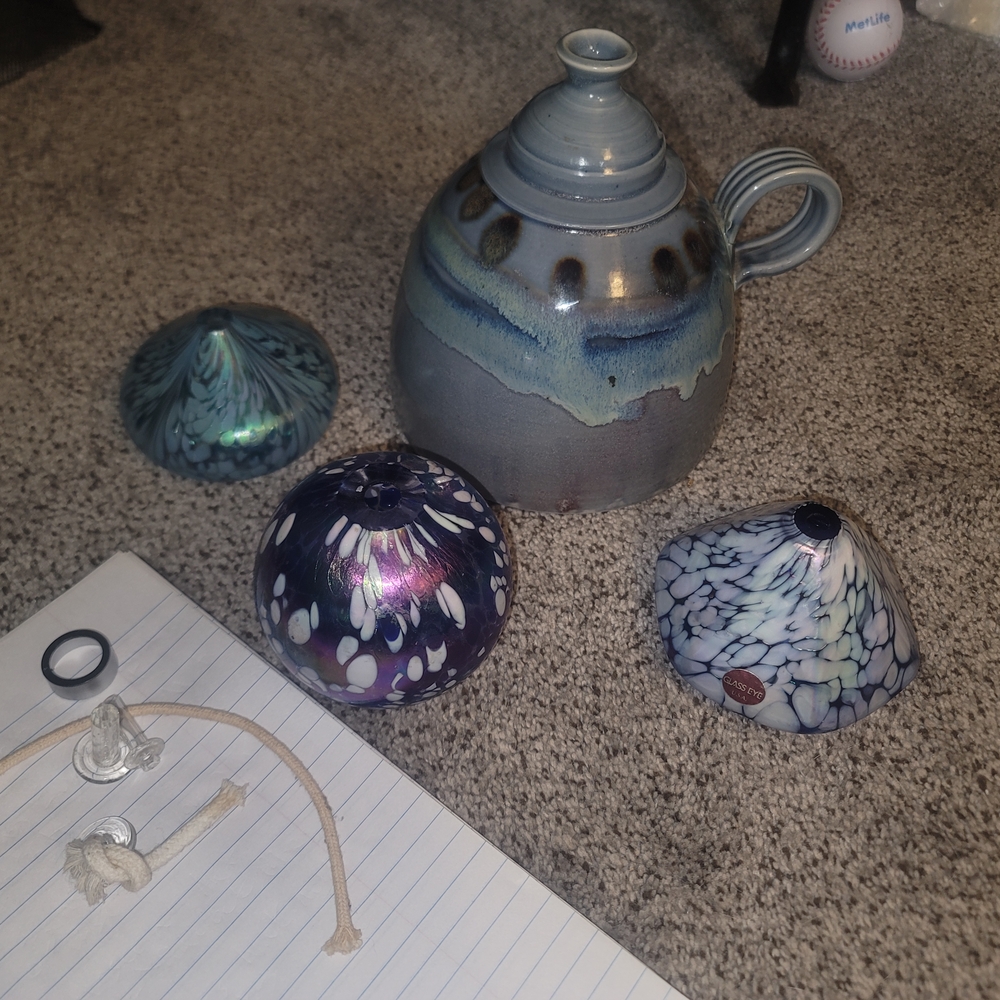 Handcrafted Ceramic Teapot with Artistic Lids